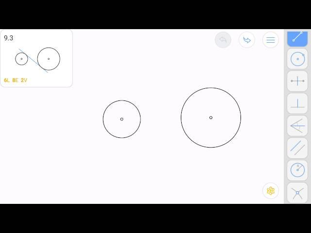 Euclidea 9.3 (Iota 3) Solution walkthrough