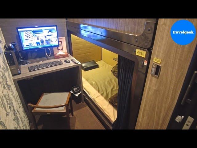 Spending 12 Hours in Japan's $20 Cheap CAPSULE Hotel