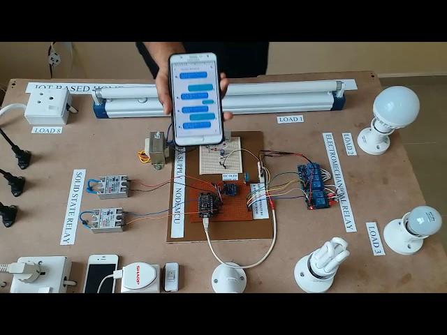 IoT Based Home Automation System Over The Cloud (Final Year Project)