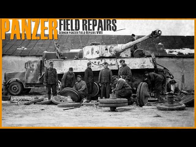 WWII German Panzer Field Repair Footage.