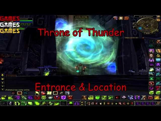 Throne of Thunder Raid Entrance & Location