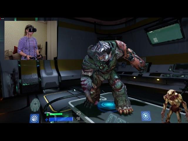 DOOM VFR на Lenovo Explorer