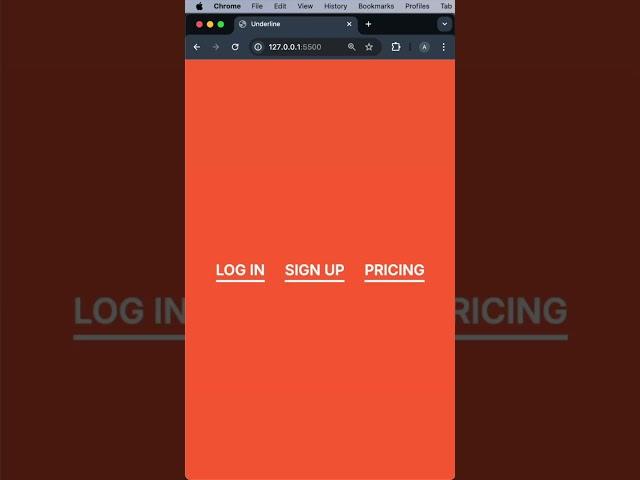 Underline slide down and fade in effect with CSS