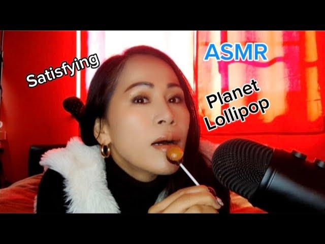 ASMR Planet Lollipop  Satisfying Sounds #asmr #lollipop #candy #satisfying