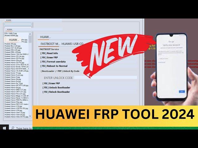 HUAWEI FRP TOOL 2024 BYPASS ALL CUP QUALCOMM,KIRIN | HUAWEI ID REMOVE ONE CLICK | #Frpbypass