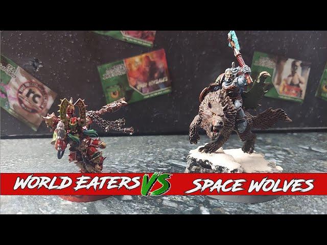 World Eaters v Space Wolves (Space Marines)  -10th edition Warhammer 40k Battle Report