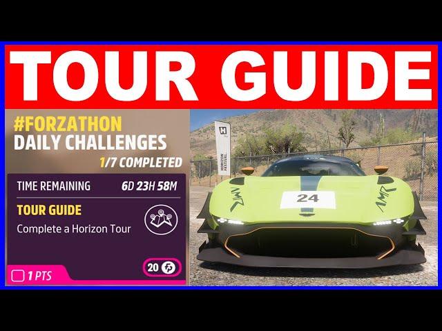 Forza Horizon 5 TOUR GUIDE Forzathon Daily Challenges Complete a Horizon Tour