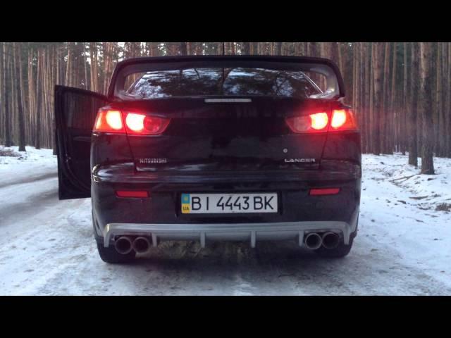 Звук выхлопа lancer x