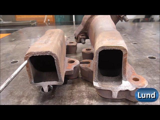 Difficult Cast Iron Exhaust Manifold Welding Repair