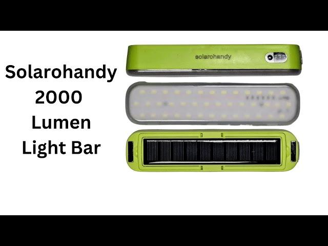 SolarOHandy, the 2000 Lumen Solar Light Bar