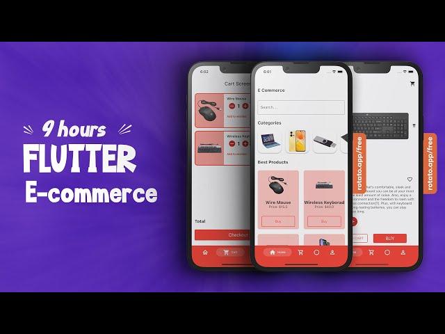 Flutter E-Commerce App Development for Beginners: Learn in Just 9 Hours