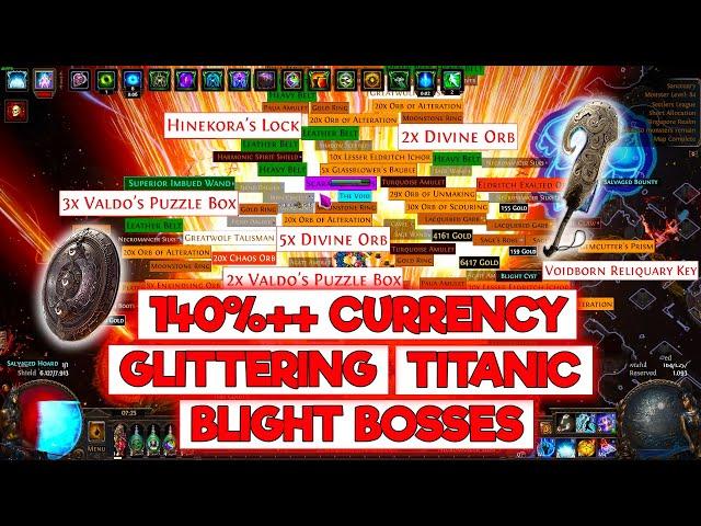 140%++ CURRENCY TIER 17 TITANIC GLITTERING BLIGHT BOSSES FARMING  - POE 3.25 SETTLERS