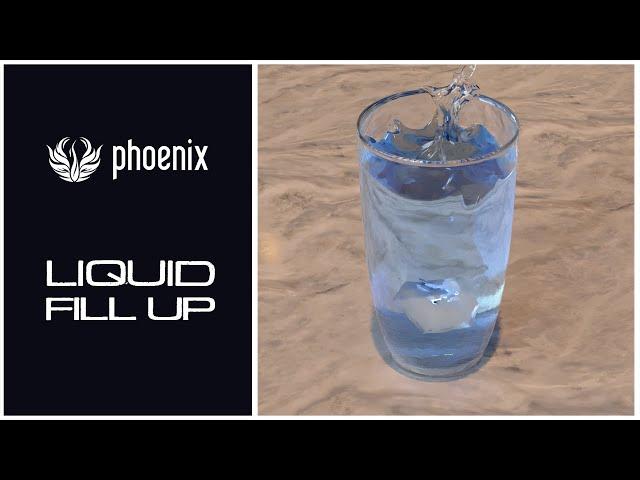 PhoenixFD - Filling Glass with Liquid