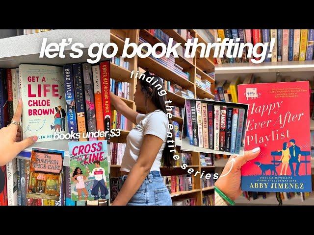 let's go thrifting for some books! (romance books, fantasy series and more!)