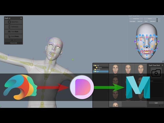 Daz3D to Maya Auto Rig Tool Box | DazR v2 | Genesis 3 / Genesis 8