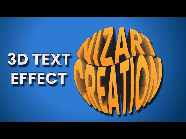 3D Text Effect l Text Effect In Adobe Illustrator l Typography Illustrator Design