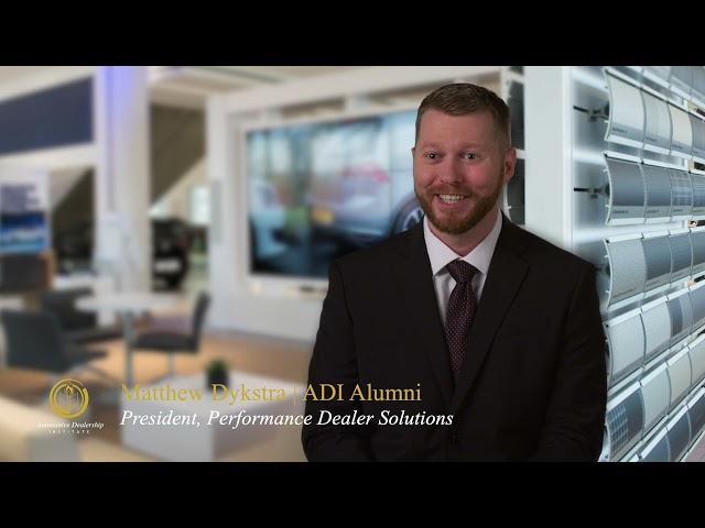 Testimonial: Automotive Dealership Institute - F&I Finance Manager Training School
