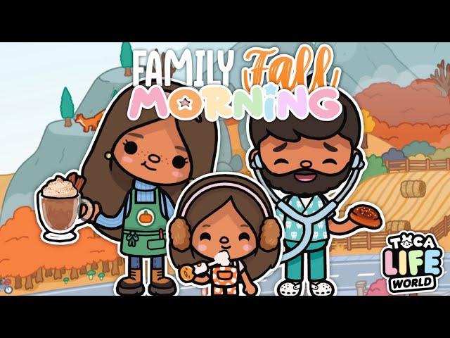  FAMILY *FALL TIME* MORNING ROUTINE || Toca boca WORLD  Roleplay *with voice* ️