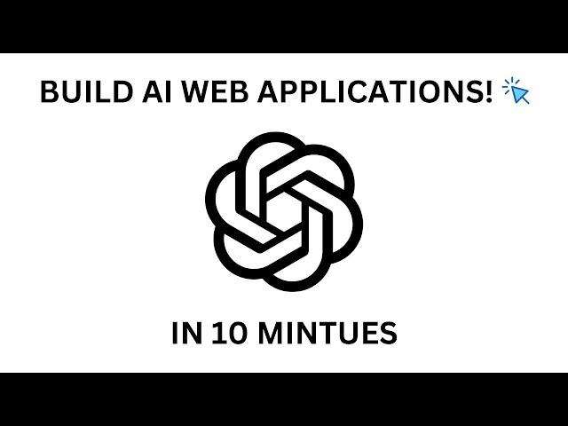 Build and Edit a Web App in 10 Minutes With AI