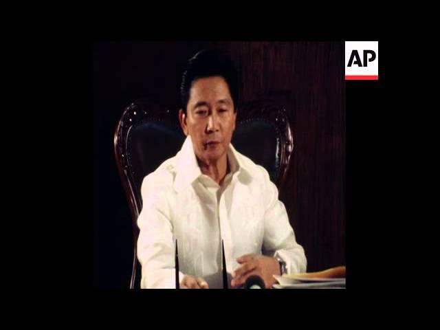 SYND 18 1 77 EXCLUSIVE INTERVIEW WITH PRESIDENT MARCOS OF PHILIPPINES IN MANILA