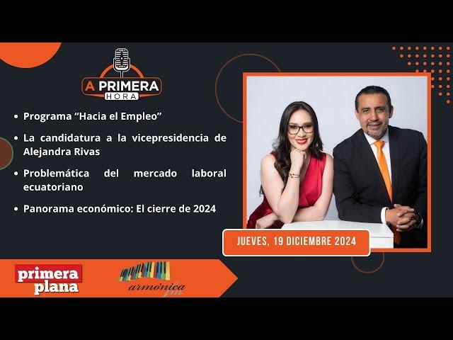 NOTICIERO A PRIMERA HORA 19 DICIEMBRE 2024