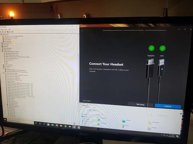 Oculus Rift S Troubleshooting the cable re-seating the cable