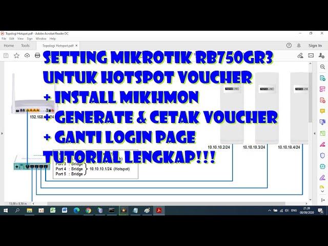 Cara Setting Mikrotik RB750 untuk Hotspot Voucher + Install Mikhmon