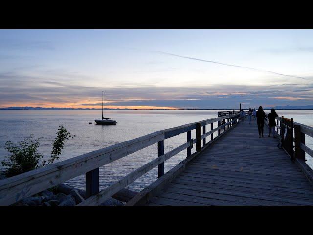 Crescent Beach Sunset - White Rock, BC Walking Tour in 4K (UHD)