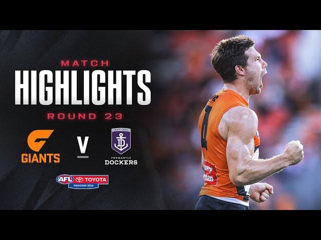 GWS Giants v Fremantle Highlights | Round 23, 2024 | AFL