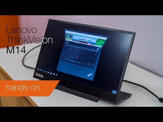 Lenovo ThinkVision M14: Hands-on with a portable USB-C monitor