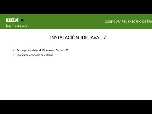 Cómo instalar y configurar el JDK 17 de Java en Windows