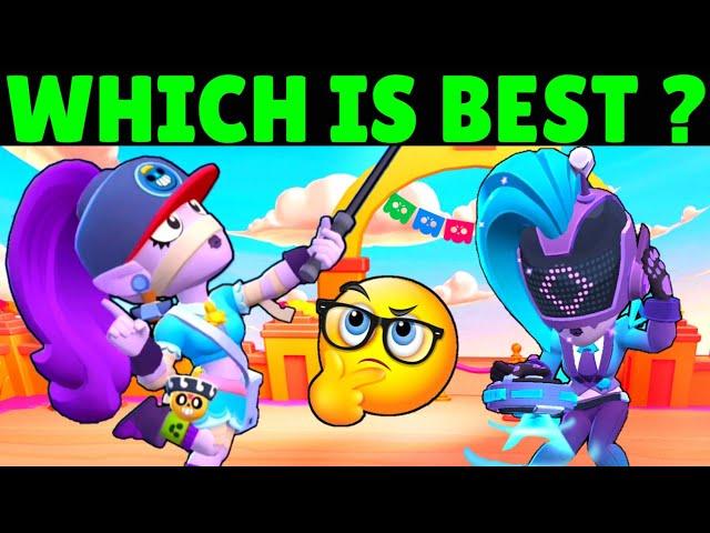 Brawl Stars All Emz Skins Comparison! | Super Fan Emz Vs DJ 3.M.Z