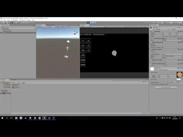 C# & Unity3d Кликер на коленке