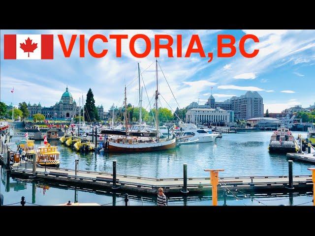 [4k] walking tour in Victoria Downtown ,BC, Canada, July 2023