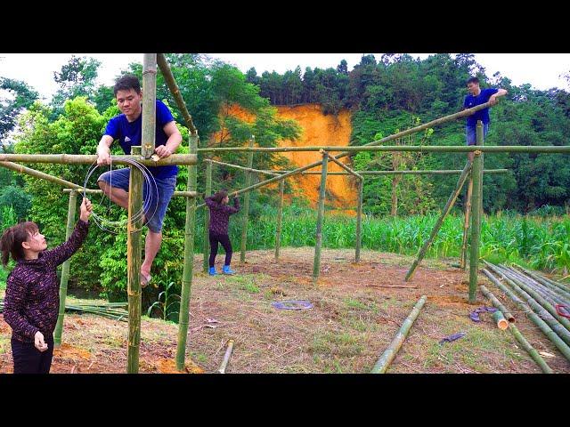 FULL VIDEO: 200-Day Journey to Construct a New Bamboo House - Building Bamboo House Start to Finish