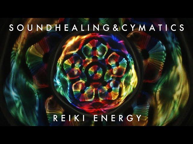 SOUNDHEALING & CYMATICS | Aura Cleanse 528Hz with Reiki Energy | Singing Bowls & Tuning Forks