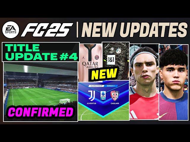 EA FC 25 NEWS | NEW CONFIRMED Title Update #4, Stadiums, Real Faces & More 