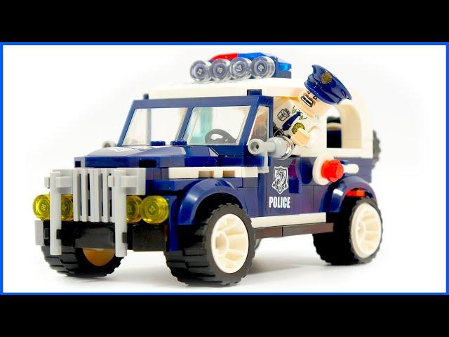 Build Lego Police Car -  Enlighten Brick 1906 Police car