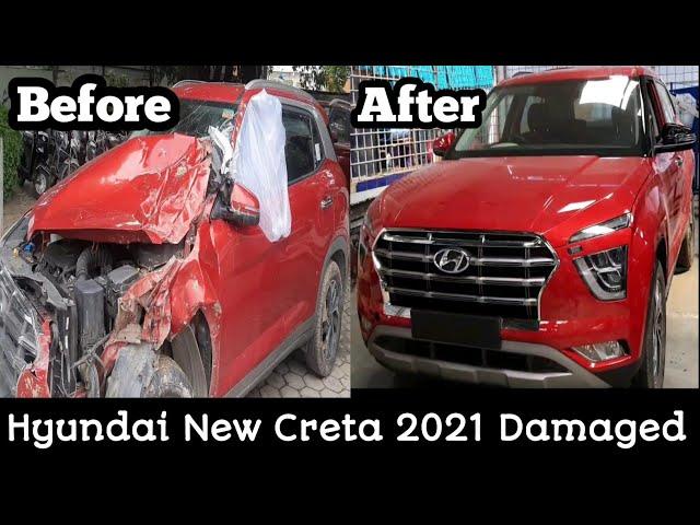 Hyundai New Creta Damage Repair Process.#Hyundainewcreta