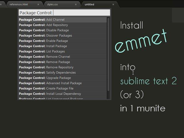 How to Install Emmet to Sublime text-2