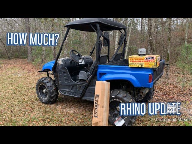 UPDATE ON THE YAMAHA RHINO REBUILD: HOW MUCH DID IT COST TO REBUILD??