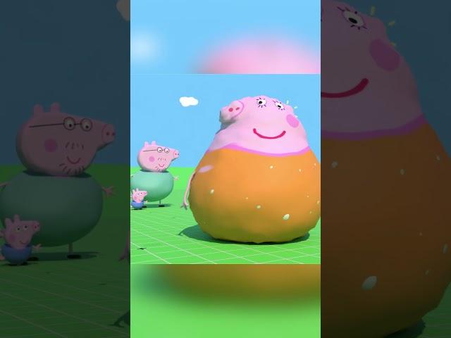 Mentos & Coca-Cola take out Peppa Pig's family  #peppapig #mentos  #cocacola