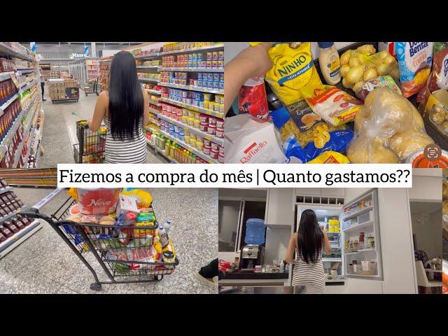 FIZEMOS A COMPRA DO MÊS | QUANTO GASTAMOS E ORGANIZANDO A GELADEIRA 