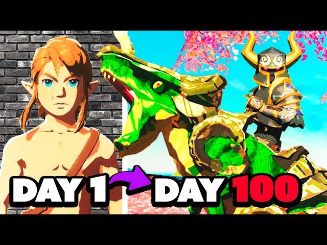 I Spent 100 Days in NEW Zelda BotW