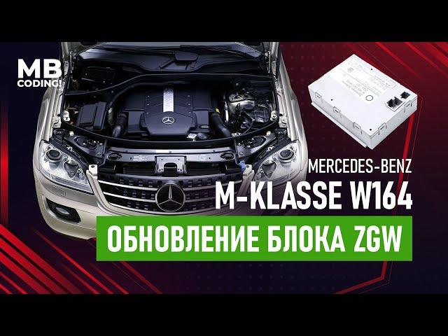 Mercedes Benz ML350 W164 офлайн обновление ZGW! Xentry 16 07 DAS Offline, СGW flashing! SCN coding!