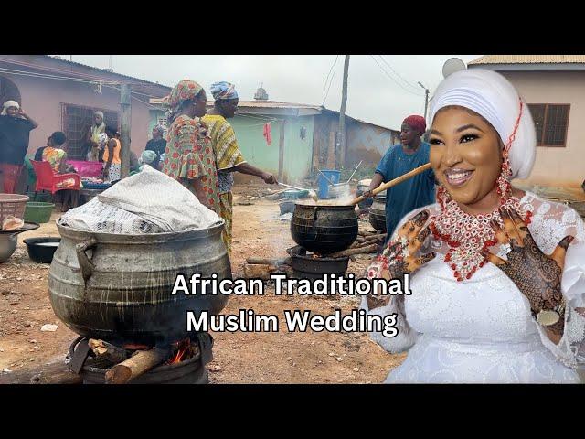 African Muslim Traditional  Wedding with Big PARTY COOKING || West Africa