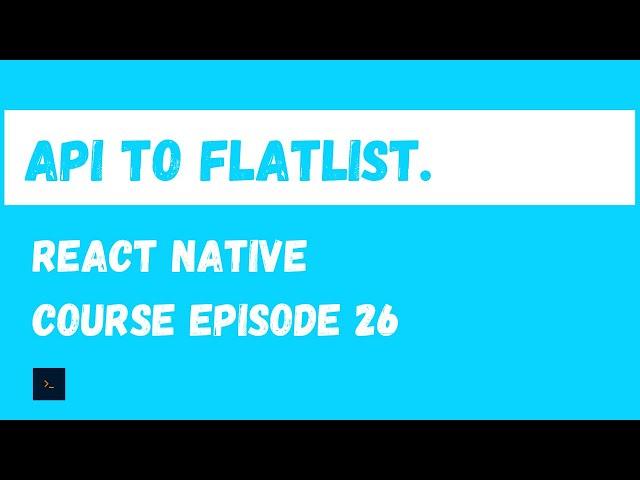 Fetch data from API and display it in a FlatList. React Native Beginner Project Course.#26