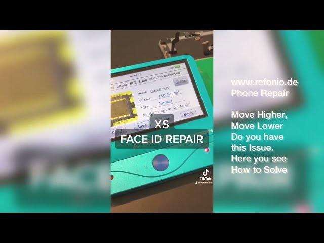 iPhone XS Face Id Reparatur - Gesichtserkennung geht nicht. - iPhone nach Unten/Oben bewegen Fehler