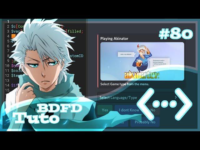 Advanced Akinator With Api [Tutorial] - Bot Designer For Discord