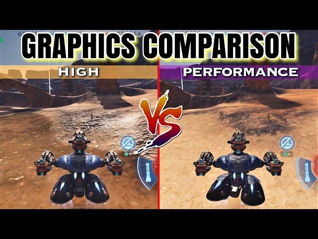 [WR] NEW Graphics HIGH VS Performance - Comparison | War Robots Remastered Test Server